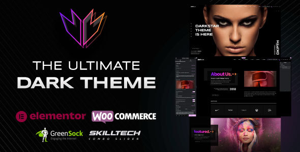 DarkStar - Dark Multipurpose WooCommerce Elementor WordPress Theme image
