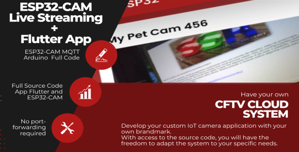 ESP32-CAM Live Streaming Flutter App icon