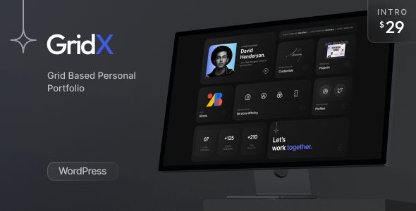 Gridx - Personal Portfolio Resume Theme icon