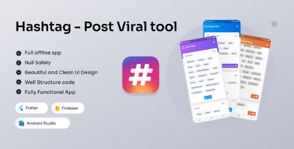 Hashtag - Post Viral tool - Flutter App icon