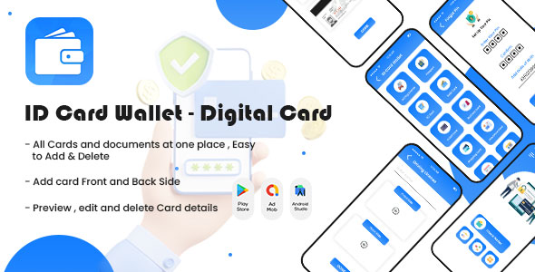 ID Card Wallet - Digital Card Saver - Digital ID Card Holder - ID Card Mobile Wallet - Documents icon