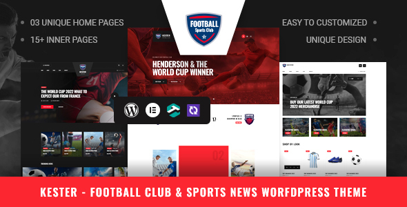 Kester - Soccer Club & Sports News WordPress Theme icon