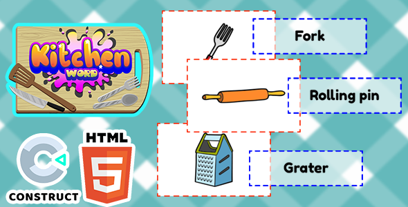 Kitchen Word - HTML5 Game - Construct 3 icon