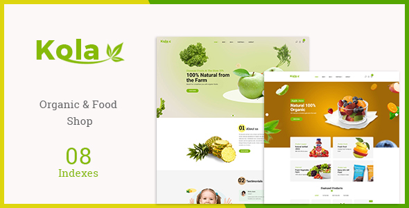 Kola - Organic & Food WooCommerce WordPress Theme icon