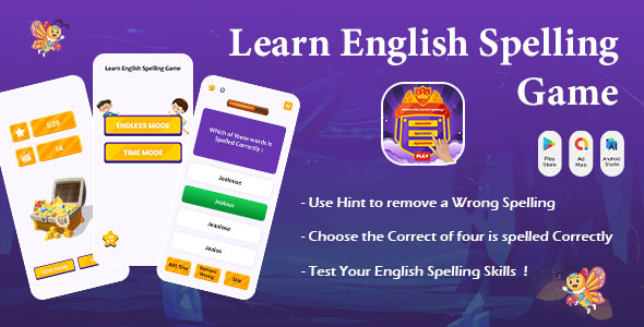 Learn English Spelling Game - Ultimate English Spelling Quiz - Spelling Master English Words icon