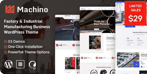 Machino - Factory & Industrial WordPress Theme icon