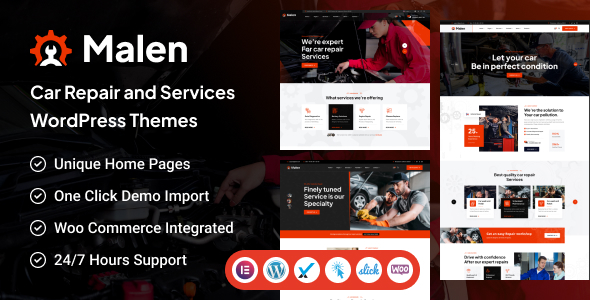 Malen - Car Service & Repair WordPress Theme icon