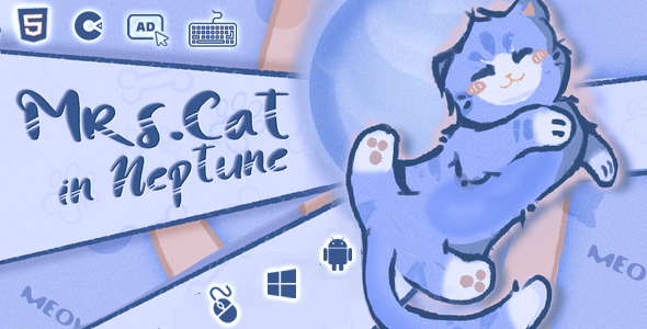 Mrs.Cat In Neptune - Complete Platformer Engine - HTML5 - Construct 3 icon