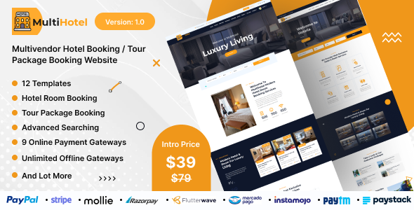 MultiHotel - Multivendor Hotel Booking / Tour Package Booking Website icon