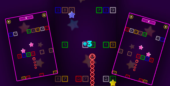 Neon Snake vs Block - Hyper Casual Game icon