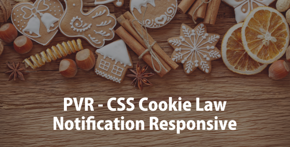 PVR - CSS Cookie Law Notification Responsive icon
