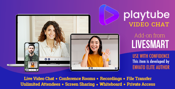 PlayTube Video Chat Add-on from LiveSmart icon