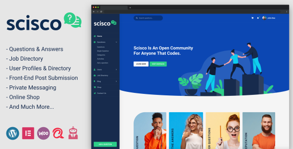 Scisco - Questions and Answers WordPress Theme icon