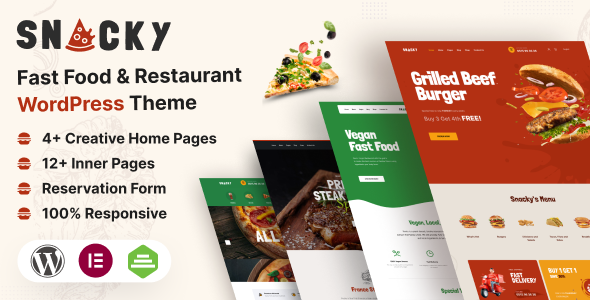 Snacky - Food Restaurant WordPress Theme icon