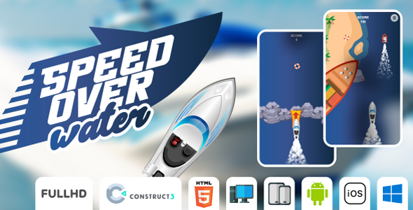 Speed Over Water - HTML5 Game (Construct3)
