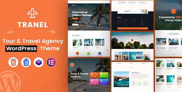 Tranel - Tour & Travel Agency WordPress Theme icon