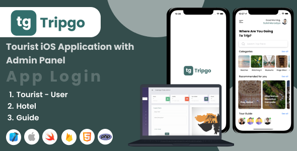 TripGo - Tourist iOS App With Admin Panel icon