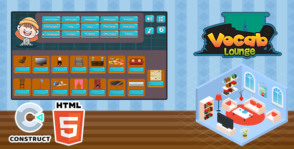 Vocab Lounge - HTML5 Game - Construct 3 icon