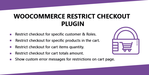 WooCommerce Restrict Checkout Plugin icon