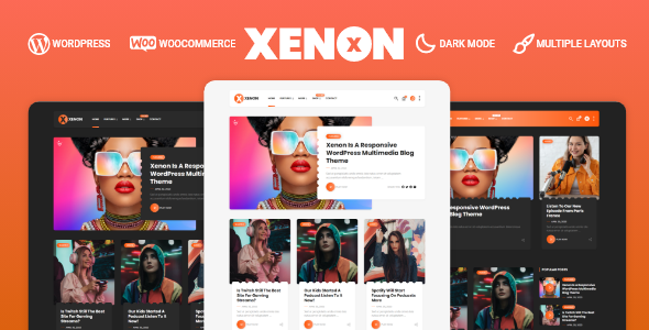 Xenon - Audio / Video Podcast & Blog WordPress Theme icon