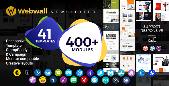 Webwall - Multipurpose Responsive Email Template + StampReady & CampaignMonitor compatible files icon