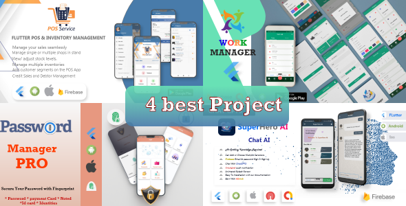 4 In 1 - Best Bundle of Flutter App 2023 icon