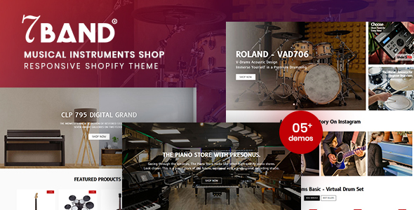 7Band - Musical Instruments Shop Shopify Theme icon