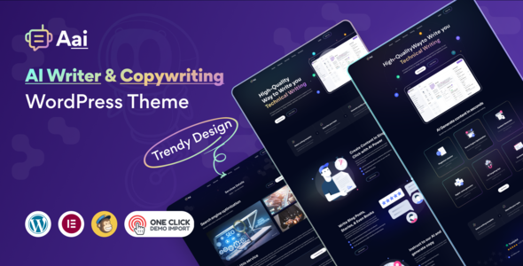 Aai - AI Writer & AI Copywriting Landing Page Theme icon