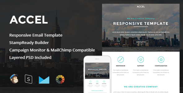 Accel - Responsive Email + StampReady Builder icon