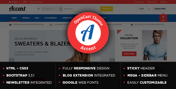 Accent - Gift Store Responsive OpenCart Theme icon