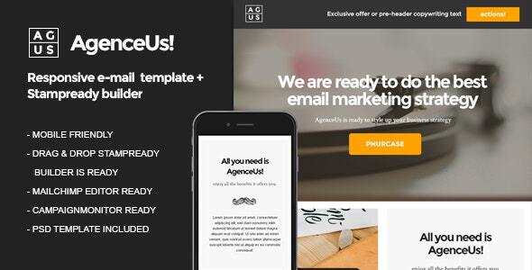AgenceUs | Responsive HTML Email Template + Stampready Builder icon
