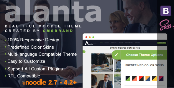 Alanta - Responsive Premium Moodle Theme, based on Bootstrap 4 icon