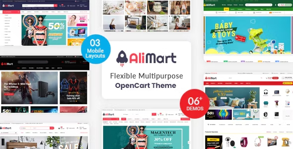 AliMart - Multipurpose OpenCart 3 Marketplace theme ( 6 Designs Updated!) icon