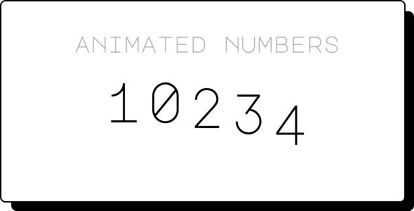 Animated Number icon