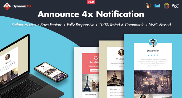 Announce - 4x Responsive Email + Online Builder icon
