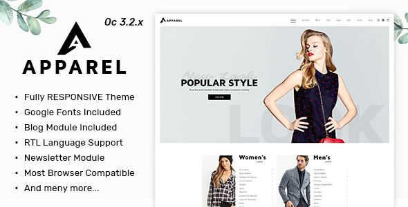 Apparel - Multipurpose Responsive Fashion Opencart 3.x Theme icon