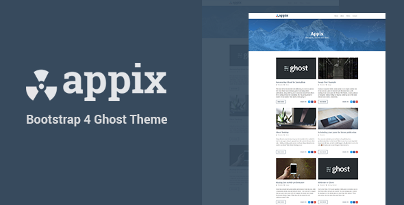 Appix - Minimal and Content Focused Ghost Blogging Theme (Bootstrap 4) icon