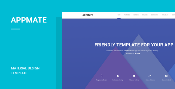 Appmate - Material Design App Landing Template icon