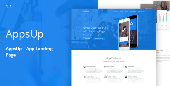AppsUp - App Landing HTML Template icon