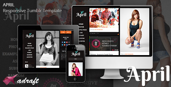 April - Responsive Tumblr Theme icon