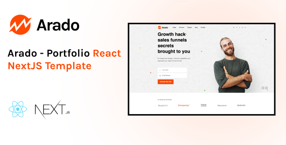 Arado – Personal React NextJS Portfolio Template icon