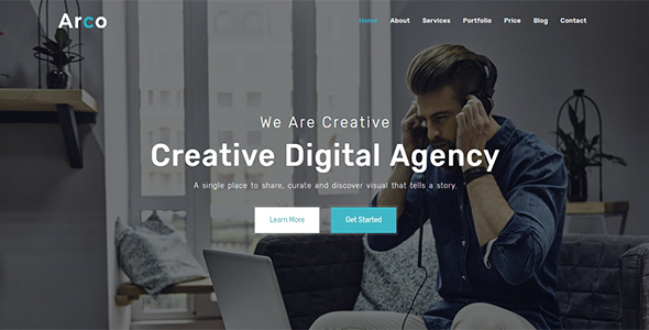 Arco - One Page Parallax Joomla! theme icon