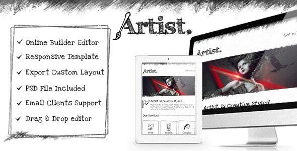 Artist - Responsive Email Template + Builder Access icon