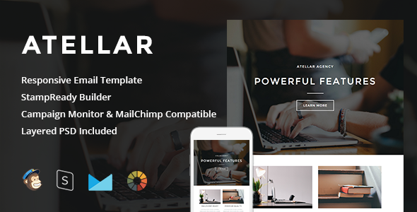 Atellar - Responsive Email + StampReady Builder icon