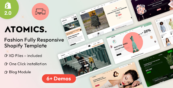 Atomics - Multipurpose Fashion Shopify 2.0 Theme icon