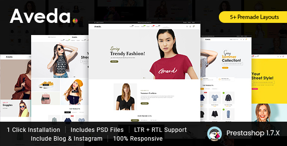 Aveda Fashion Prestashop 1.7 Responsive Theme icon