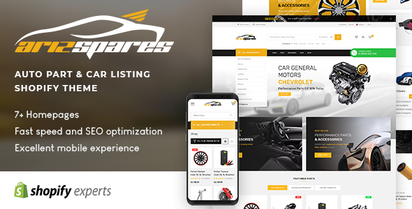 Azirspares - Auto Part & Car Listing Shopify Theme icon