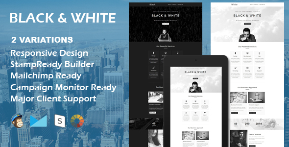 BLACK & WHITE - Multipurpose Responsive Email Template icon