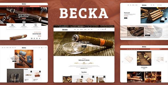 Becka - Cigar Store Shopify Theme icon