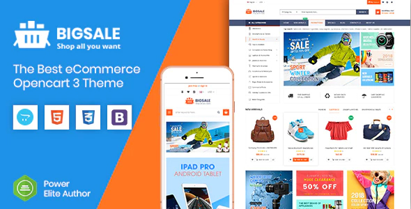 BigSale - The Multipurpose Responsive SuperMarket Opencart 3 Theme ( 6 Designs Ready!) icon